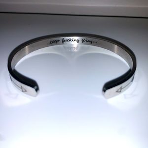 Keep f*** going Cuff bracelet unisex new